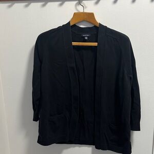 Lands' End Classic Black Cardigan